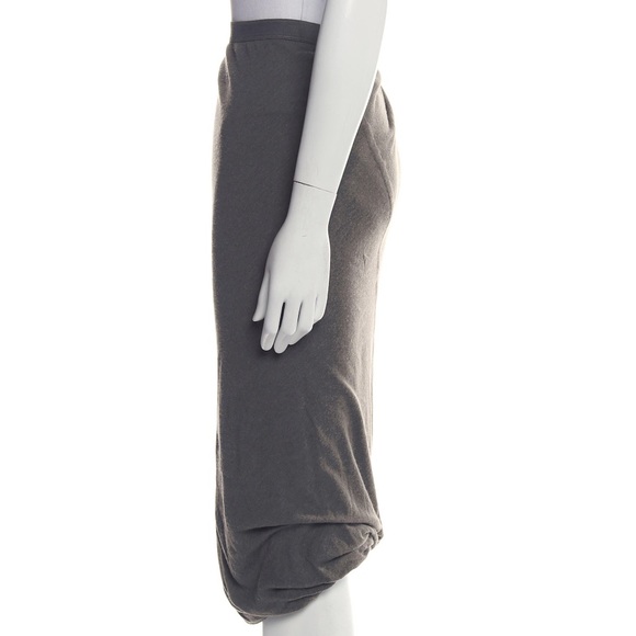 Rick Owens Green Midi Skirt - Picture 2 of 3